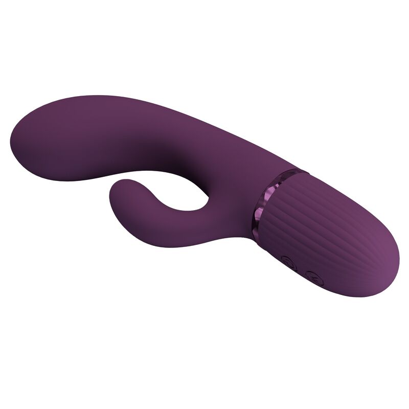 PRETTY LOVE - MARGIE VIBRADOR RABBIT RECARGABLE 10 FUNCIONES MORADO - Imagen 5
