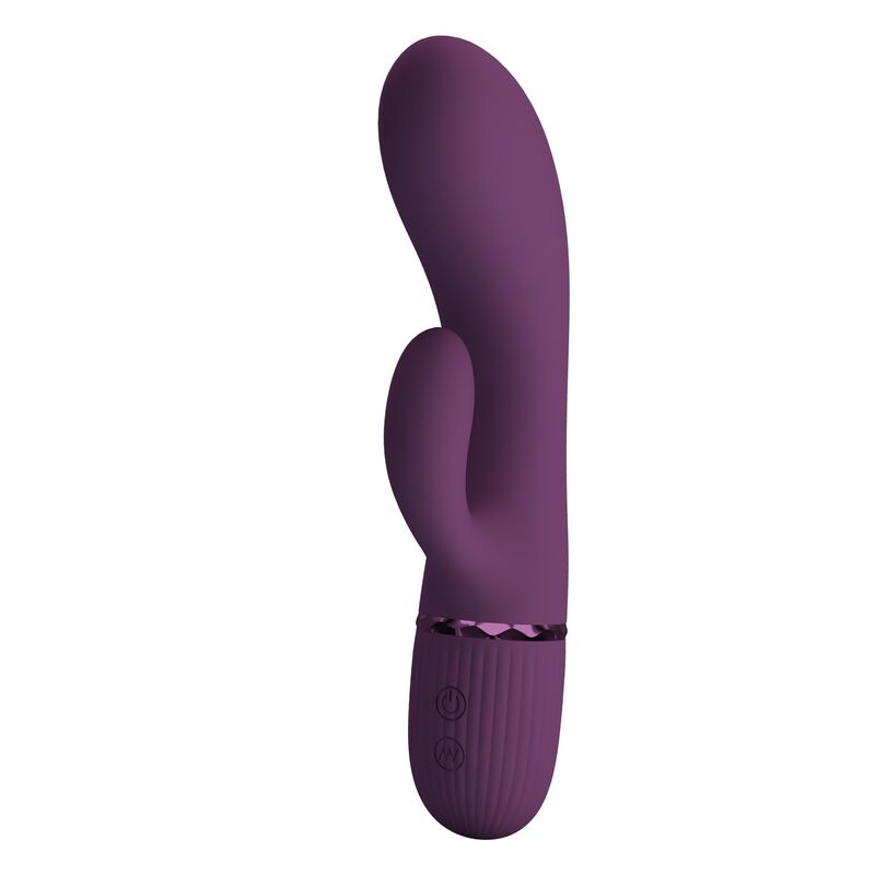 PRETTY LOVE - MARGIE VIBRADOR RABBIT RECARGABLE 10 FUNCIONES MORADO - Imagen 2