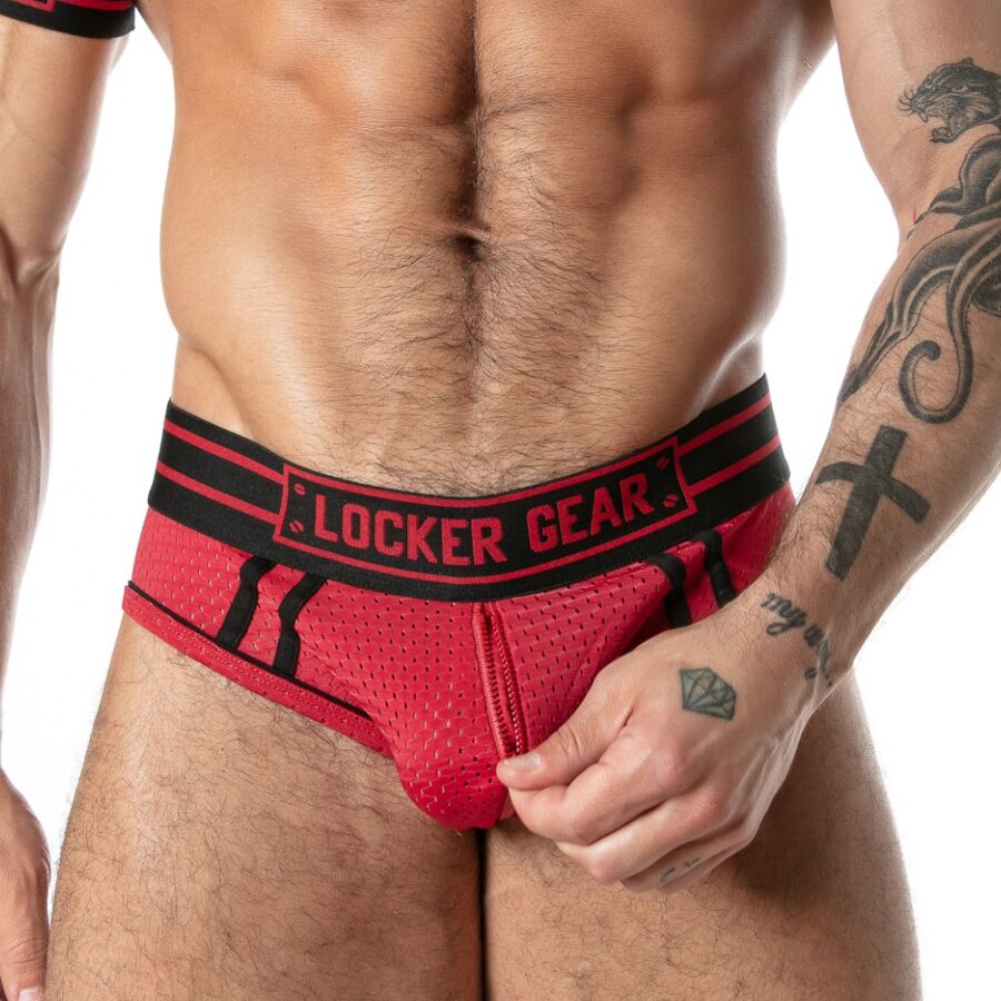 LOCKER GEAR - SPORT MESH JOCK BRIEF ROJO L - Imagen 4