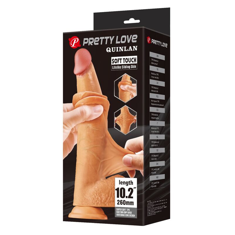 PRETTY LOVE - QUINLAN DILDO REALÍSTICO 26 CM Ø 5,5 CM COLOR NATURAL - Imagen 3