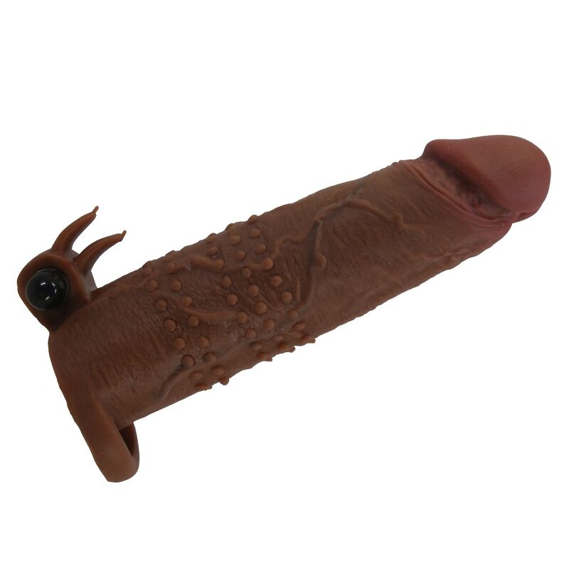 PRETTY LOVE - QUILLON FUNDA PARA PENE VIBRADORA 20 CM Ø 4 CM COLOR MARRÓN - Imagen 4