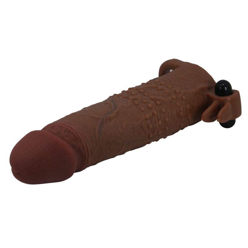 PRETTY LOVE - QUILLON FUNDA PARA PENE VIBRADORA 20 CM Ø 4 CM COLOR MARRÓN - Imagen 5