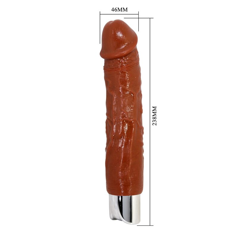PRETTY LOVE - PRO VIBRADOR REALÍSTICO 23,5 CM Ø 4,8 CM COLOR MARRÓN - Imagen 9