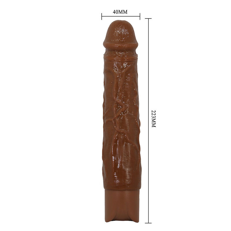 PRETTY LOVE - OWEN VIBRADOR REALÍSTICO 22,5 CM Ø 4,5 CM COLOR MARRÓN - Imagen 3
