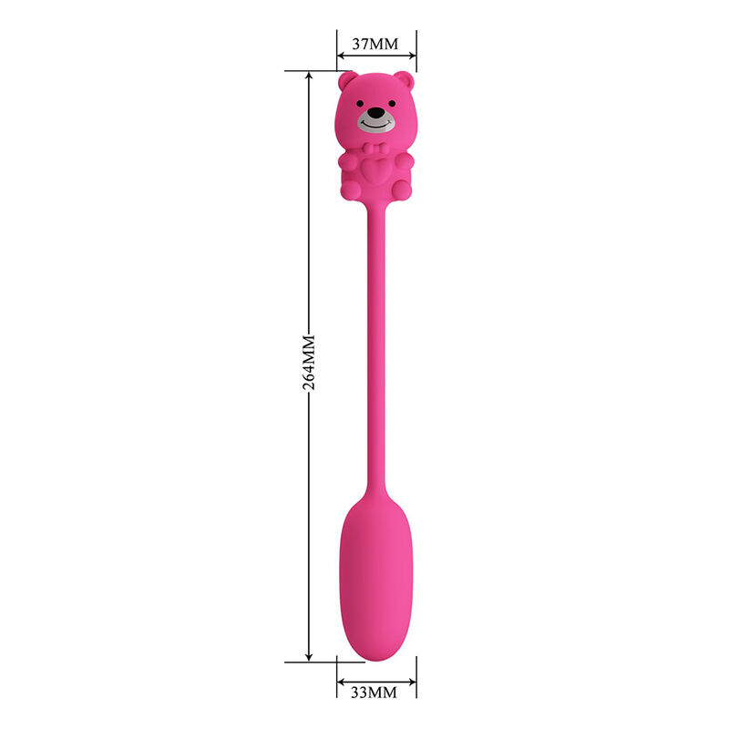 PRETTY LOVE - OLSON HUEVO VIBRADOR CON MANDO POR CABLE RECARGABLE ROSA - Imagen 11