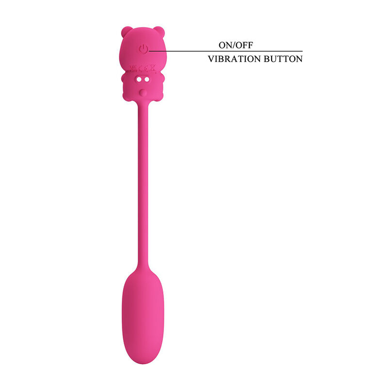 PRETTY LOVE - OLSON HUEVO VIBRADOR CON MANDO POR CABLE RECARGABLE ROSA - Imagen 6