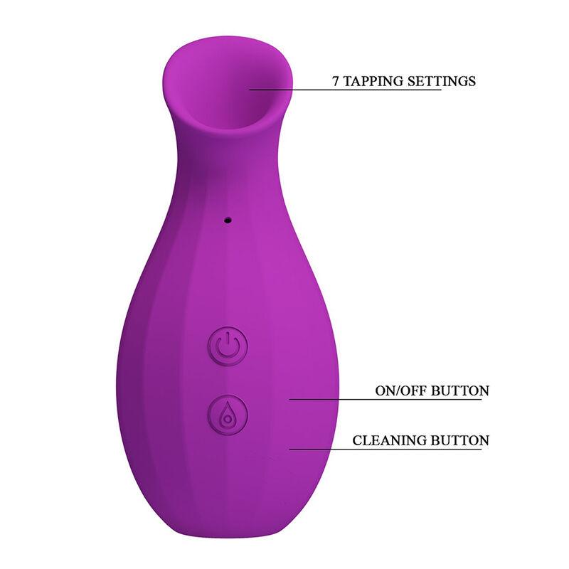 PRETTY LOVE - MAGIC BOTTLE SUCCIONADOR DE CLÍTORIS RECARGABLE MORADO - Imagen 2