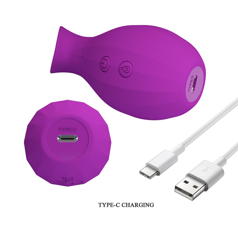 PRETTY LOVE - MAGIC BOTTLE SUCCIONADOR DE CLÍTORIS RECARGABLE MORADO - Imagen 10