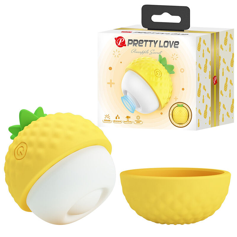 PRETTY LOVE - ESTIMULADOR CLITORAL CON SUCCIÓN Y GOLPETEOS RECARGABLE AMARILLO - Imagen 9