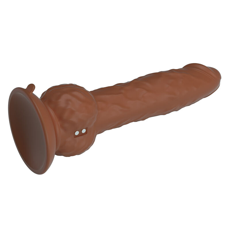 PRETTY LOVE - EREN DILDO VIBRADOR CON EMPUJE 20,5 CM Ø 4,5 CM MARRÓN - Imagen 5