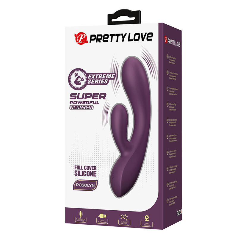 PRETTY LOVE - ROSOLYN VIBRADOR RABBIT RECARGABLE 10 FUNCIONES - Imagen 3