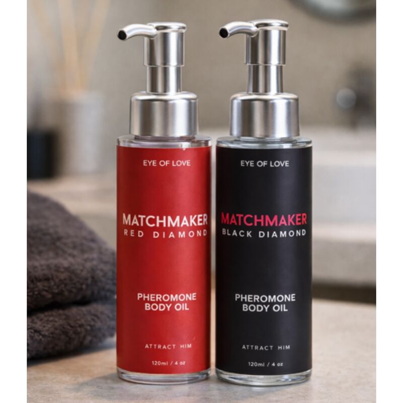 EYE OF LOVE - MATCHMAKER BLACK DIAMOND ACEITE CORPORAL CON FEROMONAS 120 ML - Imagen 2