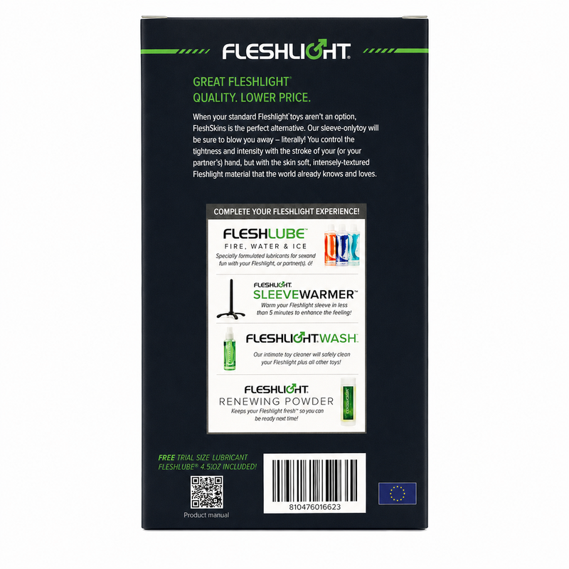 FLESHLIGHT – FLESHSKINS GRIP BLUE ICE MASTURBADOR MANUAL AZUL - Imagen 6