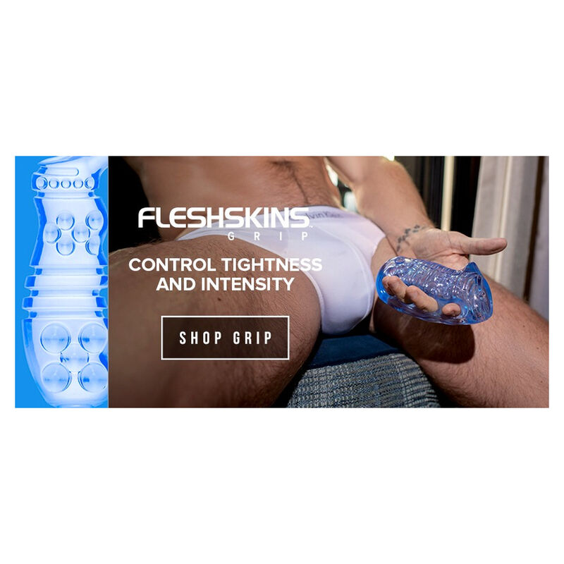 FLESHLIGHT – FLESHSKINS GRIP BLUE ICE MASTURBADOR MANUAL AZUL - Imagen 9