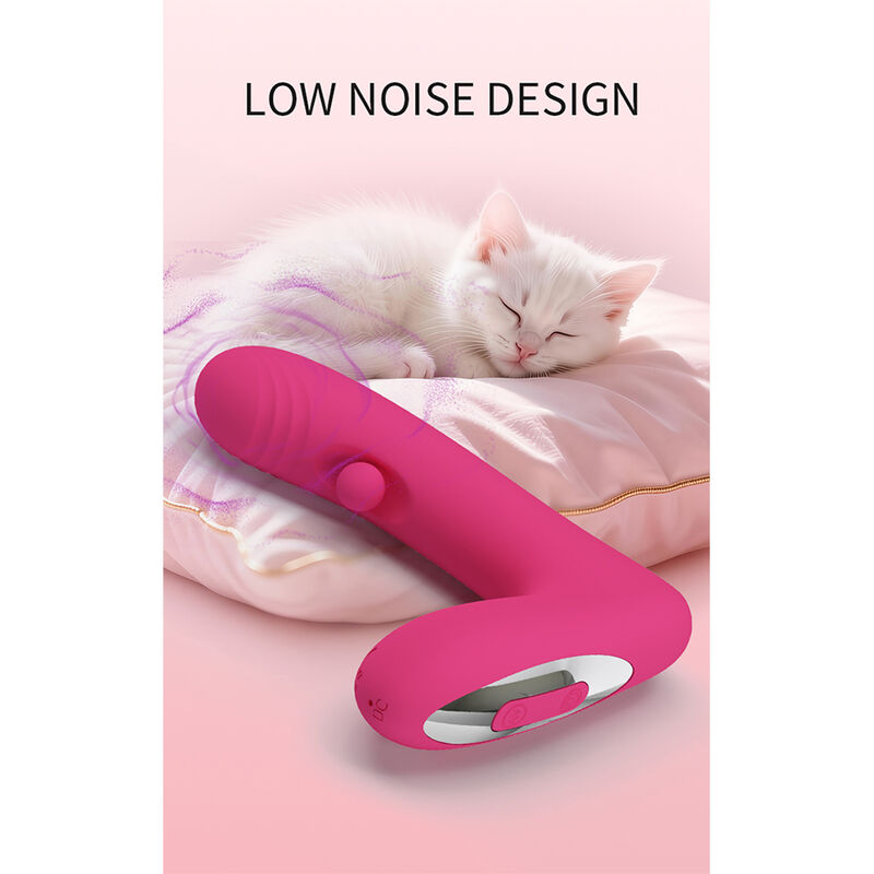 PRETTY LOVE - DUDEN VIBRADOR DE SILICONA RECARGABLE 12 MODOS DE VIBRACIÓN Y 3 MODOS DE BALANCEO ROSA - Imagen 12