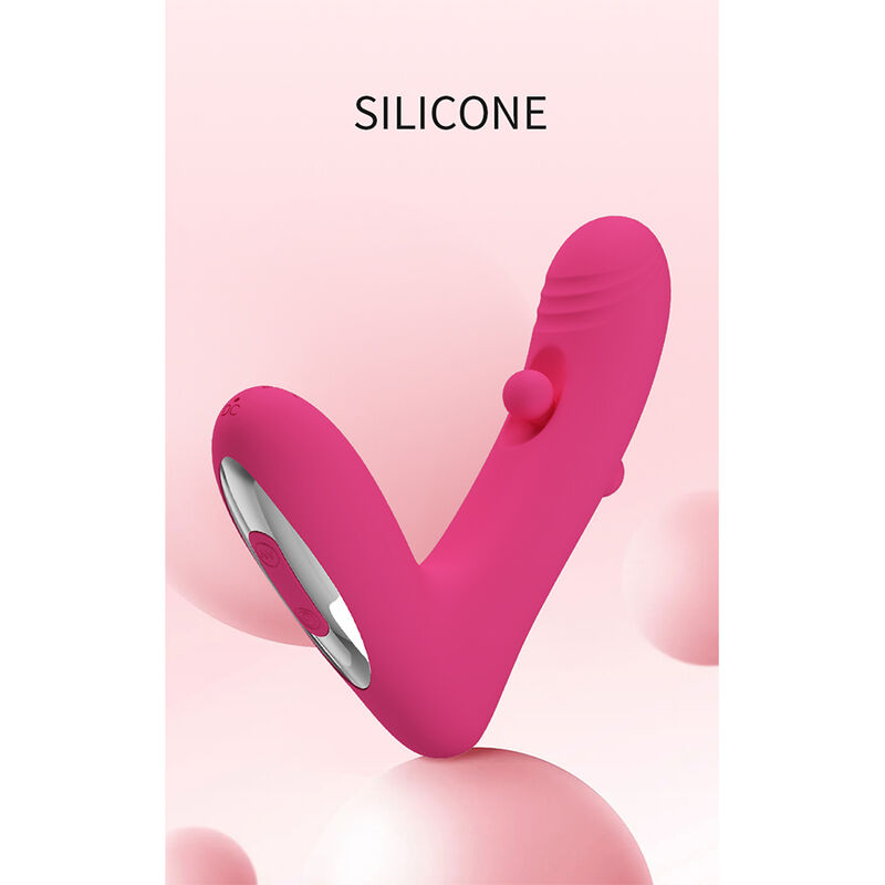 PRETTY LOVE - DUDEN VIBRADOR DE SILICONA RECARGABLE 12 MODOS DE VIBRACIÓN Y 3 MODOS DE BALANCEO ROSA - Imagen 13
