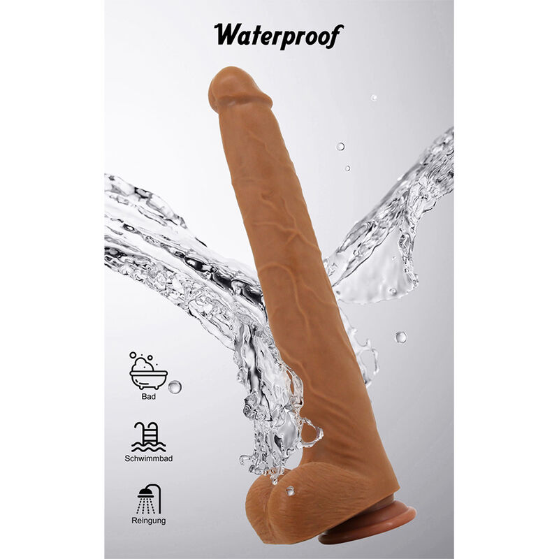 PRETTY LOVE - VIGGO DILDO REALISTA TACTO SUAVE CON PIEL DESLIZANTE 36,5 CM MARRÓN - Imagen 13