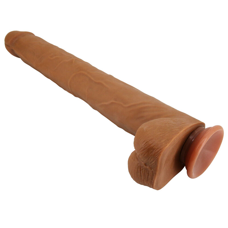 PRETTY LOVE - VIGGO DILDO REALISTA TACTO SUAVE CON PIEL DESLIZANTE 36,5 CM MARRÓN - Imagen 8