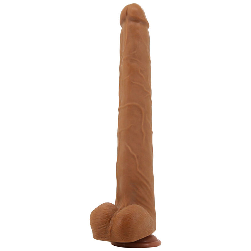 PRETTY LOVE - VIGGO DILDO REALISTA TACTO SUAVE CON PIEL DESLIZANTE 36,5 CM MARRÓN - Imagen 4