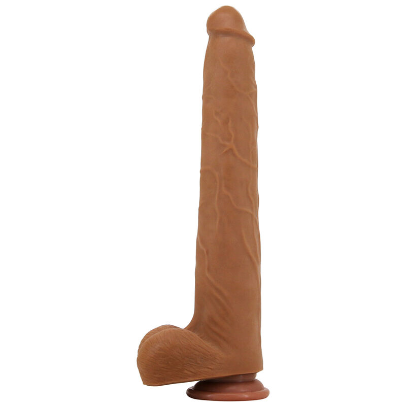 PRETTY LOVE - VIGGO DILDO REALISTA TACTO SUAVE CON PIEL DESLIZANTE 36,5 CM MARRÓN - Imagen 6