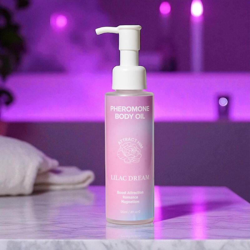 EYE OF LOVE - BLOOM ACEITE CORPORAL CON FEROMONAS LILAC DREAM 120 ML - Imagen 5
