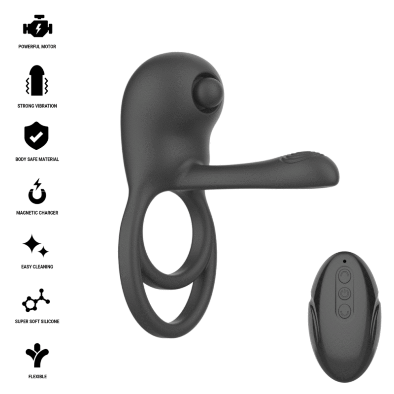 INTENSE - SPIKE ANILLO VIBRADOR PARA PENE CON CONTROL REMOTO - Imagen 2